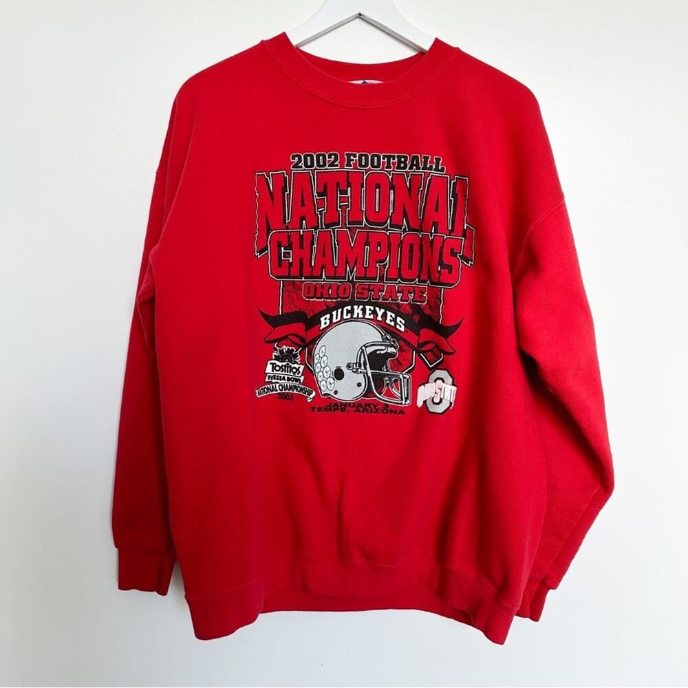 Vintage Ohio State Buckeyes 2002 National Champions Tostito Bowl Sweatshirt